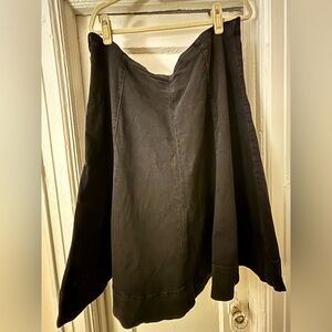 Gap Washed Black Denim Tulip Midi Skirt - size 20